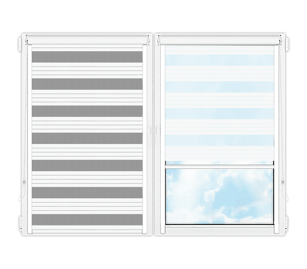 Рулонные кассетные шторы День Ночь Лигурия-2201 цена. Купить в «Мастерская Жалюзи»