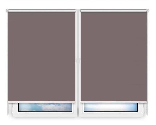 Рулонные шторы Мини Металлик-темно-коричневый цена. Купить в «Мастерская Жалюзи»