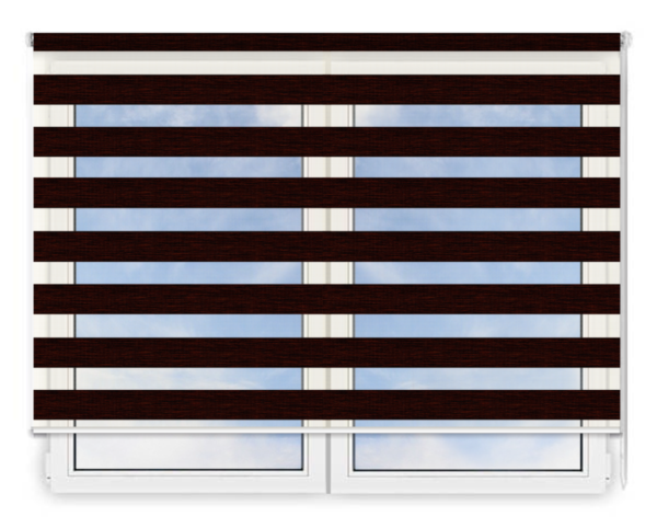 Стандартные рулонные шторы День Ночь Бергамо 207 цена. Купить в «Мастерская Жалюзи»