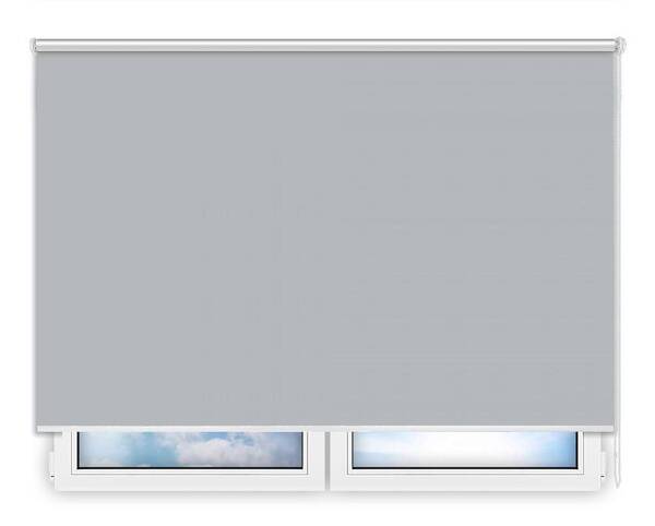 Стандартные рулонные шторы Мадагаскар блэкаут серый цена. Купить в «Мастерская Жалюзи»