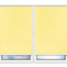 Рулонные шторы Мини Шелк-желтый