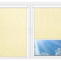 Рулонные шторы UNI Шелк-молочный